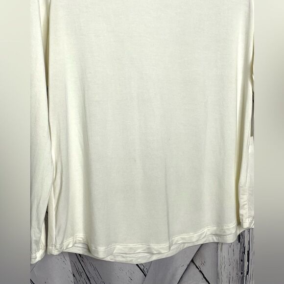 Soma “Cool Nights” long sleeve top Ivory Size Small - Picture 2 of 7